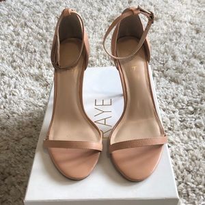 Raye “Blake” heels in Nude
